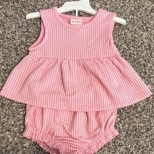 Cat & Jack Pink Striped Tank Dress with Matching Bloomers